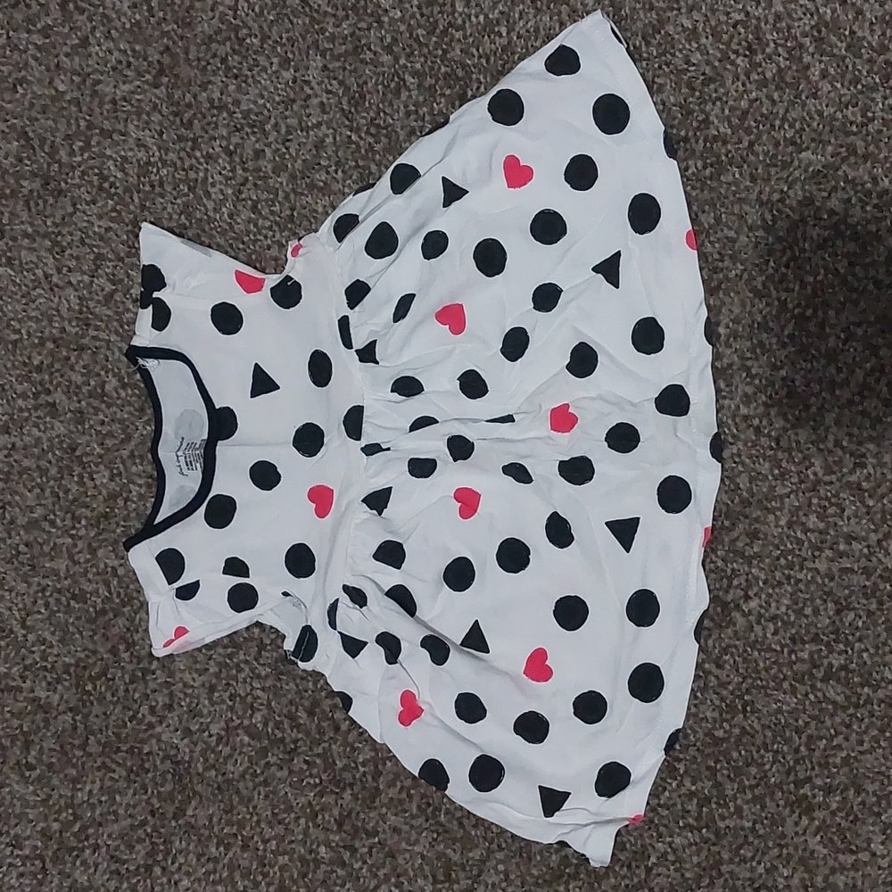 White Black and Pink First Impressions Dress